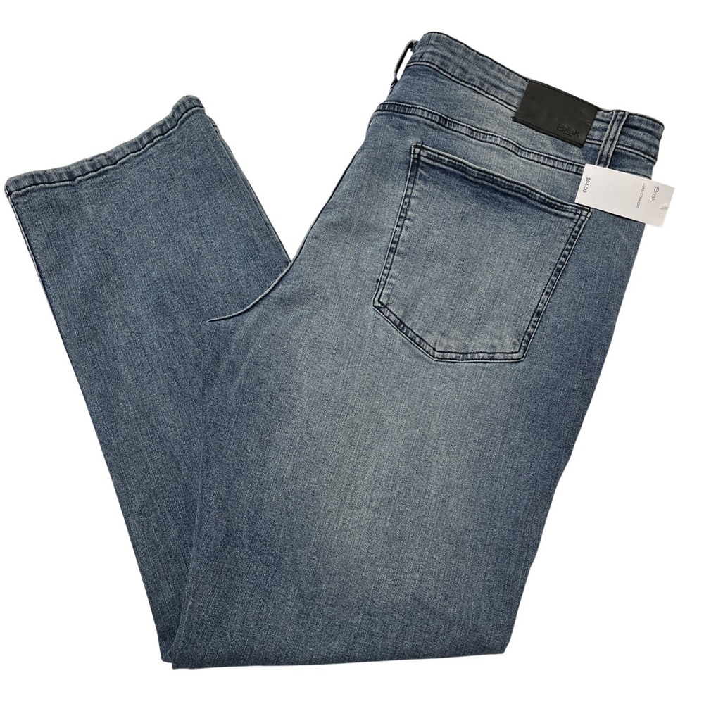 Brisk Jeans Mens 40x32‎ Straight Leg Comfort Stretch Distressed Denim Comfort